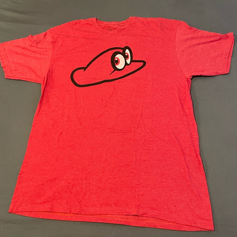 Nintendo Official Super Mario Odyssey Cappy Tee Shirt T Men’s XL EUC